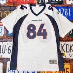 H*a様 90s STARTER NFL BRONCOS 84 ゲームシャツ Lのサムネイル