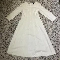 バナナリパブリック ホワイト ワンピース 長袖 サイズ6 きれいめ