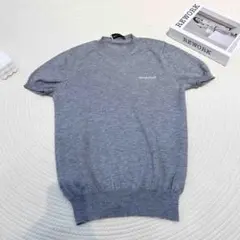 MIU MIU グレー 半袖セーター Sサイズa