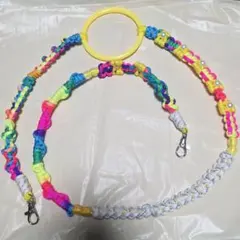 パラコード　カラフル スマホショルダーストラップ