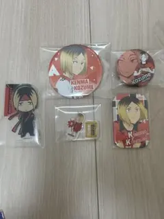 ハイキュー!! 孤爪研磨缶バッジ アクリルスタンドセット