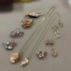 珊瑚 アクセサリーまとめ売り - メルカリ