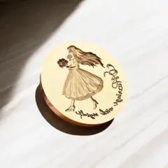 【正規品】シーリングスタンプ ヘッド 3D 花束を抱えて 35mm