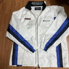 ナイロンジャケット ホワイト/ブルー