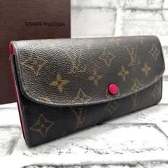 ルイヴィトン モノグラム ポルトフォイユ エミリー フーシャ M60697