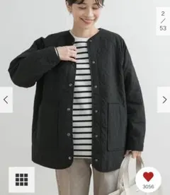 黒 キルティングジャケット