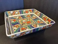 伊万里焼　有田焼　角皿　小皿5枚セット 有田焼 陶峰窯 角皿 5枚セット 金彩古伊万里 色絵 小皿 銘々皿