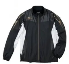 【ミズノ】 ウィンドブレーカー ブレスサーモ　サイズ S BLACK×GOLD