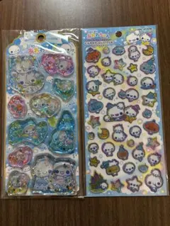 あわわちゃん　ウォーターシール＆キャンディグリッターステッカー♡