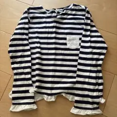 120 banhes ストライプ 長袖カットソー