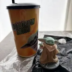 マンダロリアン&グローグー トッパー フィギュア ドリンクカップ
