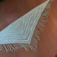 未使用　ラメ　キラキラ　エメラルドグリーン水色　ストール