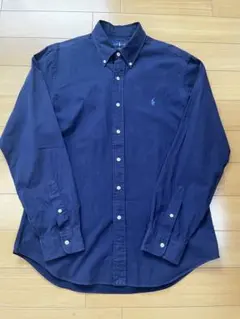 ラルフローレン長袖シャツ Lサイズ ネイビー