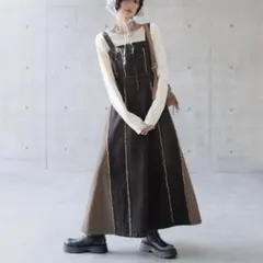 ページボーイ キリカエデニムワンピース