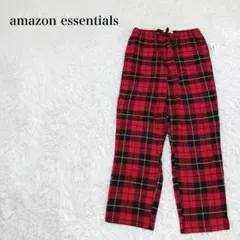 アマゾンエッセンシャルズ パジャマパンツ チェック コットン 起毛