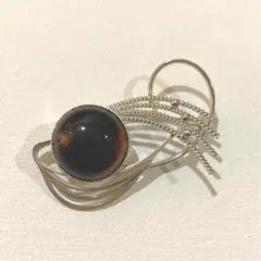 抽象デザインブローチ 樹脂　美品　brooch