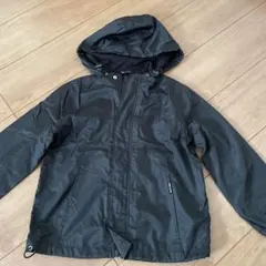 COMME CA ISM フード付きウインドブレーカー ジャケット 130A 黒