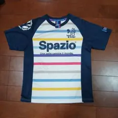 Spazio ストライプシャツ Sサイズ ホワイト/ネイビー