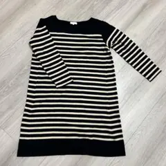 マタニティ　長袖　チュニック　ワンピース