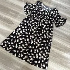 ＆ラブ ハート柄ワンピース