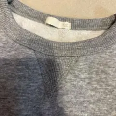 グレー クルーネック トレーナー 120