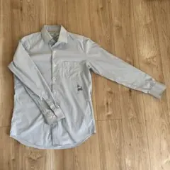 汚れあり　ユニクロ　メンズ　スーパーノンアイロン　スリムフィットシャツ　長袖