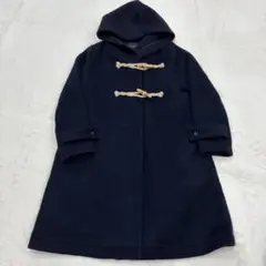 【mizuiro-ind】ミズイロインド 総柄 シンプル フード ダッフルコート limited edition coat Autumn & Winter Collection 2024