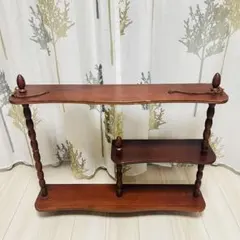 昭和レトロ ミッドセンチュリー najico 木製壁掛けラック 飾り棚 古家具 昭和レトロ ミッドセンチュリー najico 木製壁掛けラック 飾り棚