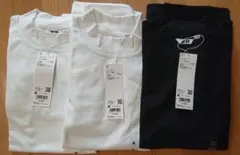 ユニクロ エアリズムコットンオーバーサイズモックネックT Mサイズ 3枚セット