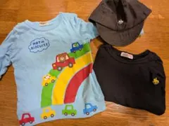 MIKIHOUSE baby polo 長袖Tシャツ 90 　と帽子