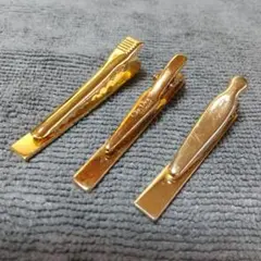 【まとめ売り】ディオール　ゴールド　ネクタイピン　3点セット