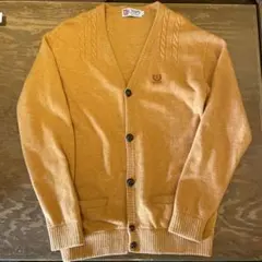 CHAPS ケーブル編み カーディガン Lサイズ オレンジ