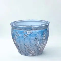 水鉢 洋蓮青 Φ40cm 和モダン ガーデン メダカ鉢 睡蓮鉢 661-578 - メルカリ