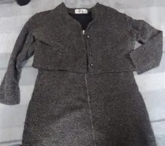 グレー ニット セットアップ