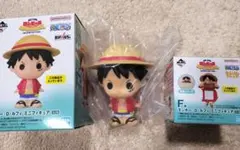 ワンピース 一番くじ F賞　モンキー・D・ルフィ ミニフィギュア　2種セット