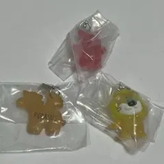 たべっ子どうぶつ THE MOVIE めじるしアクセサリー ガチャ　3種　セット