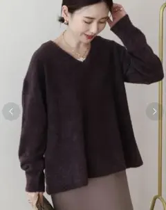 アメリカンホリック　Vネックフェアリーニットプルオーバー