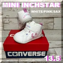 13.5ｃｍ　コンバース　可愛いベビー靴　ミニ　インチスター　ＷＨ／ＰＫ／ＳＡＸ
