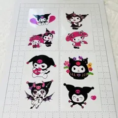 新品　サンリオ　タトゥーシール　クロミ　8セット　病み　だるま　ダルマ　9のサムネイル