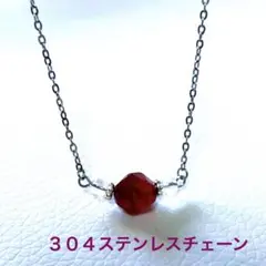 レア❣️ルビー 水晶 ライン ネックレス - メルカリ