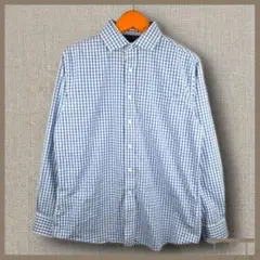 【TOMMY HILFIGER】長袖シャツ L チェック ブルー 【C69】のサムネイル