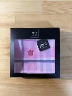 POLO ハンカチ ピンク チェック柄 新品のサムネイル