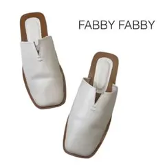 FABBY FABBY ファビーファビー　スクエアスリットサンダル　Lのサムネイル