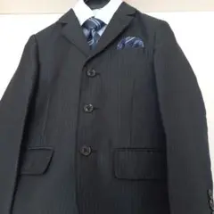 キッズ ネイビー ストライプ スーツ セット120cm