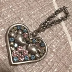 ミッキー　ミニー　バッグチャーム　ストーン