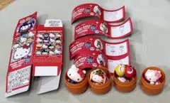 ♡ハローキティ♡チョコエッグ　ぷよぷよ・モンスターハンター・指ハート・70年代