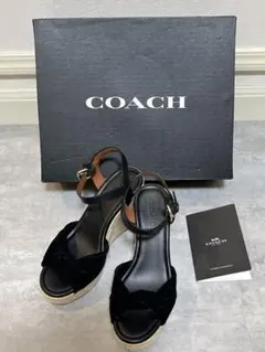 COACH KATEY SUEDE WEDGE スエード サンダル 24㎝のサムネイル