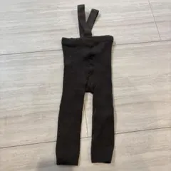 サスペンダー付きベビーレギンス♡グレー 75