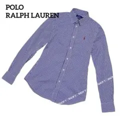 ✨美品✨ポロラルフローレン スリムフィット ストライプド コットンシャツ