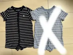 Ralph Lauren ストライプロンパース　9M75